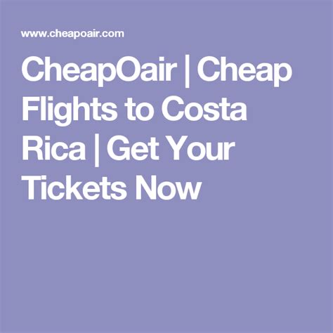 Find Cheap Flight Deals to Costa Rica from £438 Return